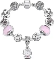 [Clybeaut] Kitt-y 1 Charm Bracelet Kitt-y, Charm Bracelet Kitt-y, Girls' Bracelets Kitt-y, Charm Bracelet Kitt-y, Cartoon Bracelet Kitt-y, for Girls, Best Friend