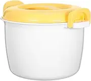 HEALEEP Microwave Rice Cooker Convenient Multifunctional Container for Prep Portable Design for Soups Stews and Oatmeal Heat Evenly with Locking Buttons