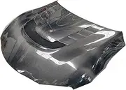 Real Carbon Fiber Open Hole Engine Hood Car Front Valve Cover Compatible For Toyota Supra A90 A91 MK5 Varis FRP 2019-2023(Carbon Fiber Pattern)