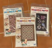 Vtg EZ Quilt “Churn Dash“ “Try Me Sampler” “Magic Squares” 3 Patterns Mimi Shimp