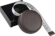 3m/120 Tape Measure Body Measuring Tape for Body Cloth Tape Measure for Sewing Fabric Tailors Medical Measurements Tape Dual Sided Leather Tape Measure Retractable (Dark Brown)