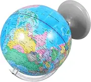 CVUTOVO Educational Globe for Rotating World Globe Model with Stable Rack Geography Teaching Tool Desk Decor for Learning and Photography