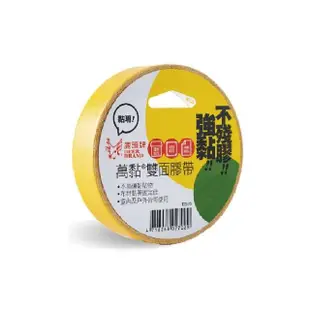 【DEER BRAND 鹿頭牌】雙面布膠帶25mm 25Y 1入 雙面膠 海報用高黏不易殘膠(布膠帶 雙面膠 極細雙面膠帶)