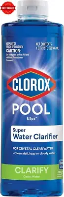 Clorox Pool & Spa Super Water Clarifier 32oz Swimming Pool Cleaner Treatment