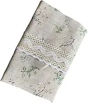 1pc Bay Window Curtain Half Kitchen Curtain Valance and Tiers Window Drape Decor Kitchen Short Curtains Valance Panel Curtains Plant Short Drape Home The Flowers Flax Printing