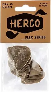 Dunlop HE210P Herco .50 Nylon Flex Picks (12 Picks)