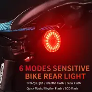 WEST BIKING Waterproof Smart Brake Sensing Bike Bicycle LED Rear Tail Light