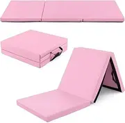 Folding Exercise Mats,Thick Gymnastics Mat,Tumbling Mat,Sport Hearthrug With Carrying Handles,3-Folding Mats,for Exercise, Yoga, Fitness, Aerobics
