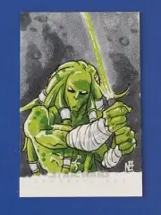 Original Art Unreleased Star Wars Perspectives Color Sketch - Kit Fisto