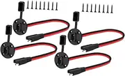 TOBBOMEY 4 Pack Solar Panel Mount Connector Cable Waterproof Cap 12awg Quick Connect Plug for Solar Panel Mount Plug Cable