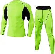 [Abigprofit] Men Sport Compression Suits Running Leggings Sports Jogging Training Gym Fitness Tracksuits Set Gym Clothing 7 3XL