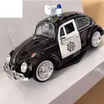 德國進口原廠【VAG】 VW-福斯-甲殼蟲/甲蟲車/金龜車1966 POLICE BEETLE款經典限量版1:24模