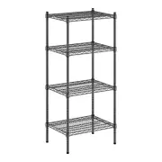Regency 18" Wide NSF Black Epoxy 4-Shelf Kit with 54" Posts WS-460EB1824K54