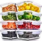 Elegant Borosilicate Glass Meal Prep Containers – Leakproof & Easy to Clean