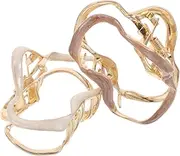 FRCOLOR 2pcs Durable Metal Electroplated Cloud Hair Clips Unique Styling Claw Clips for Updo and Half Up Hairstyles Fashionable Hair Accessories