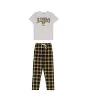 Official AFL Boys & Girls Size 8-16 Richmond Tigers Short Tee Flannel Pants