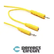 Hosa CMM-545Y 3.5mm Hopscotch Patch CABLE 5 PACK - 1.5FT - PERFECT CIRCUIT