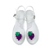 Catzon Summer Jelly Fruit Sandals Non-Slip Soft Bottom Cute Sandals-ClearGrapes