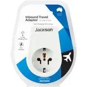Jackson Inbound Travel Adapter with USB-A Europe, USA & Japan Slim
