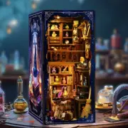 Book Nook Kit DIY Magic House Miniature Dollhouse 3D Wooden Puzzle Booknook Kit