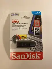 New ~ SanDisk Ultra USB 3.0 Flash Drives 32GB ~ USB 3.0
