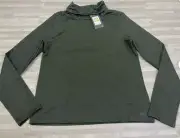 Under Armour UA Women Cold Weather Long Sleeve Funnel Neck Shirt Green Small NWT