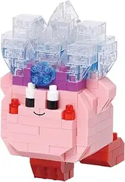 Kawada NBCC_199 Nanoblock, Kirby Ice Ice NBCC_199, 1.2 x 4.1 x 7.1 inches (3 x 10.5 x 18 cm), for 12 Years Old and Up Interior Hobby