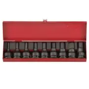 Force 3/4" Drive 9 Piece Hex Metric Impact Socket Set - 6091