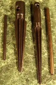 2pc TAPERED REAMER SET Enlarge Holes in steel to 7/8" Ream File Heat Treated New