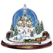 Thomas Kinkade 'Journey Home For The Holidays' Snowglobe