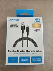 ANKER Braided Charging Cable USB Type C 6ft High Speed | Pack Of 2
