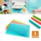 4x Refrigerator Antifouling Cut Drawer Liners Washable Can be Fridge Mat Kitch6J