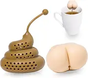 White Elephant Gifts, Funny Gag Gifts Tea Infuser Tea Gifts for Tea Lovers, Silicone Tea Infusers for Loose Tea for Christmas Father's Day, Tea Filters