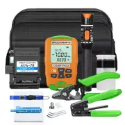 -70dBm~+10dBm Mini Fiber Power Meter+10mw/VFL+Fiber Cleaver FTTH Fiber optic kit