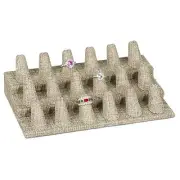 18 Finger Ring Display for Jewelry Showcase Stand for Ring Burlap Ring Display