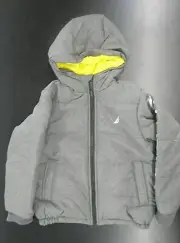 Boys $110 Nautica Coal Heather Hooded Water Resistant Jacket Sizes 8-18/20