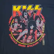 NWT KISS Starchild Demon Spaceman Catman Graphic T-Shirt Black Men’s Size 2X