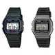 CASIO 卡西歐 2件組復古電子腕錶 F-91W-1D / F-91WM-1B