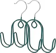 2pcs Shoe Rack Shoes Rack Coat Hanger Hanging Hooks for outside Racks for Clothes Sneaker Shoe Holder Shoe Drying Racks Slippers Drying Rack Drying Rack for Shoes Dark Green Iron KICHOUSE