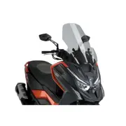 PUIG WINDSCREEN V-TECH LINE TOURING FOR KYMCO DTX 125 22-25 LIGHT SMOKE