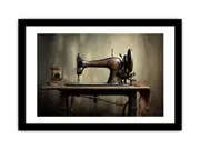 Cloth Machine Framed print Art Poster