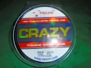 FIBLINK CRAZY premium Braided Fishing Line / 30 lb- 500yds 8 Strands