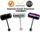 Tongue Bar Piercing Body Jewellery Vibrating Barbell Bar Stud Ring Titanium 14G