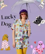 Peter Alexander x Karen Mabon Fashion Dogs Pyjama Set Size S