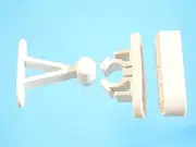 Anntuk Static Caravan Door Retainer Catch - White - 1 Piece