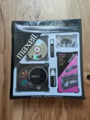 VTG Maxell EMK400 Audio Video Maintenance Kit Sealed CD VHS Cassette Tape VCR