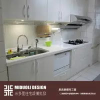 在飛比找momo購物網優惠-【MIDUOLI米多里】防蟑抗菌廚具（一字型／含三機設備）(