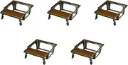 Set of 5, Shinkan 6 Legs Pear Tree, Folding Forefoot Type (3 inch / 7 inch Shokado) [Shokado]