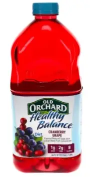 NEW! Old Orchard Healthy Balance Diet Cranberry Grape Juice, 64 oz, FREE SHIP!