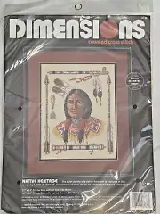 Dimensions Native Heritage Counted Cross Stitch Kit #3736 Vtg 1993 Sealed